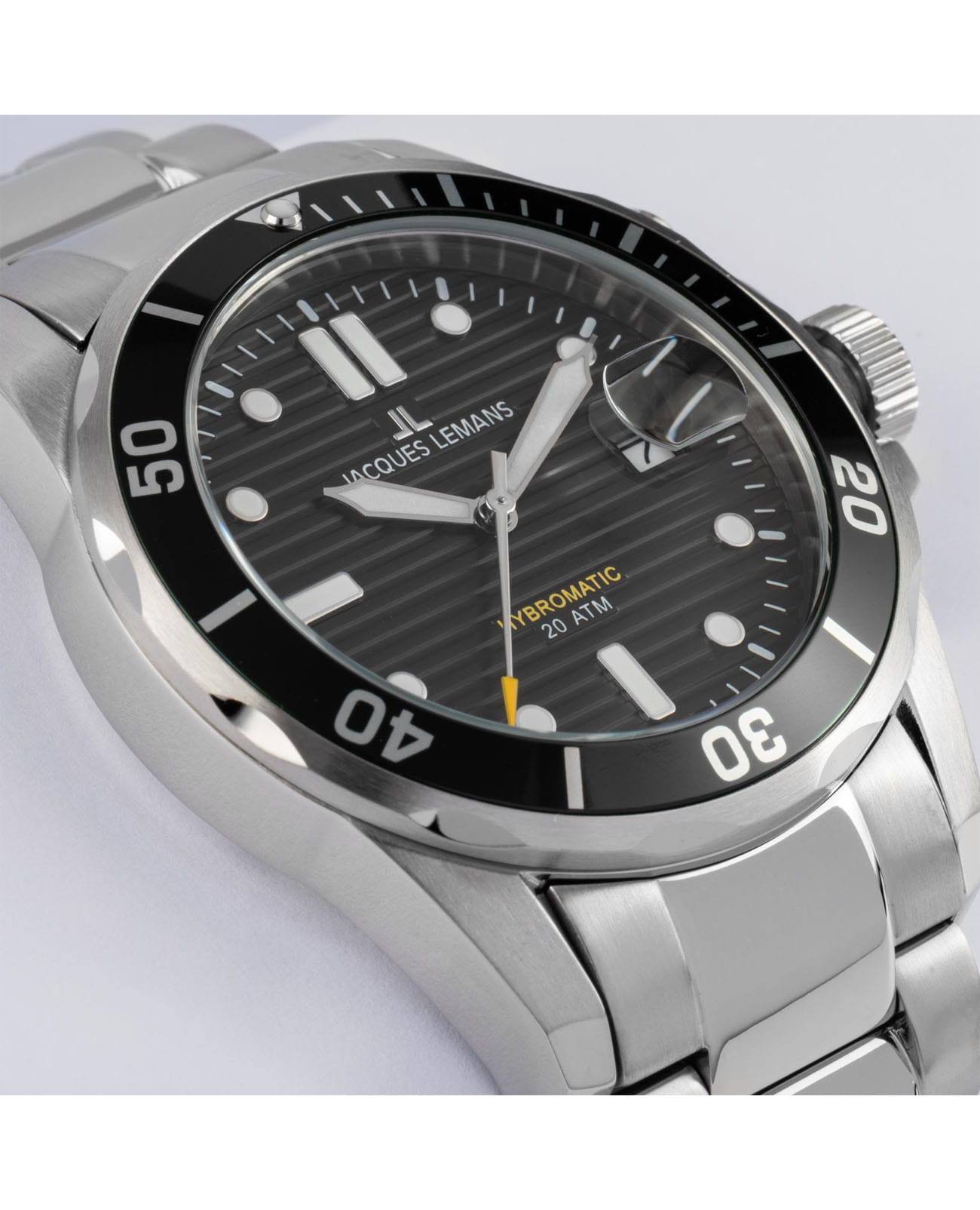 Jacques Lemans Jacques Lemans Hybromatic 1-2170G, hybromatic австрия мужские часы на браслете нержавеющая сталь боковой вид