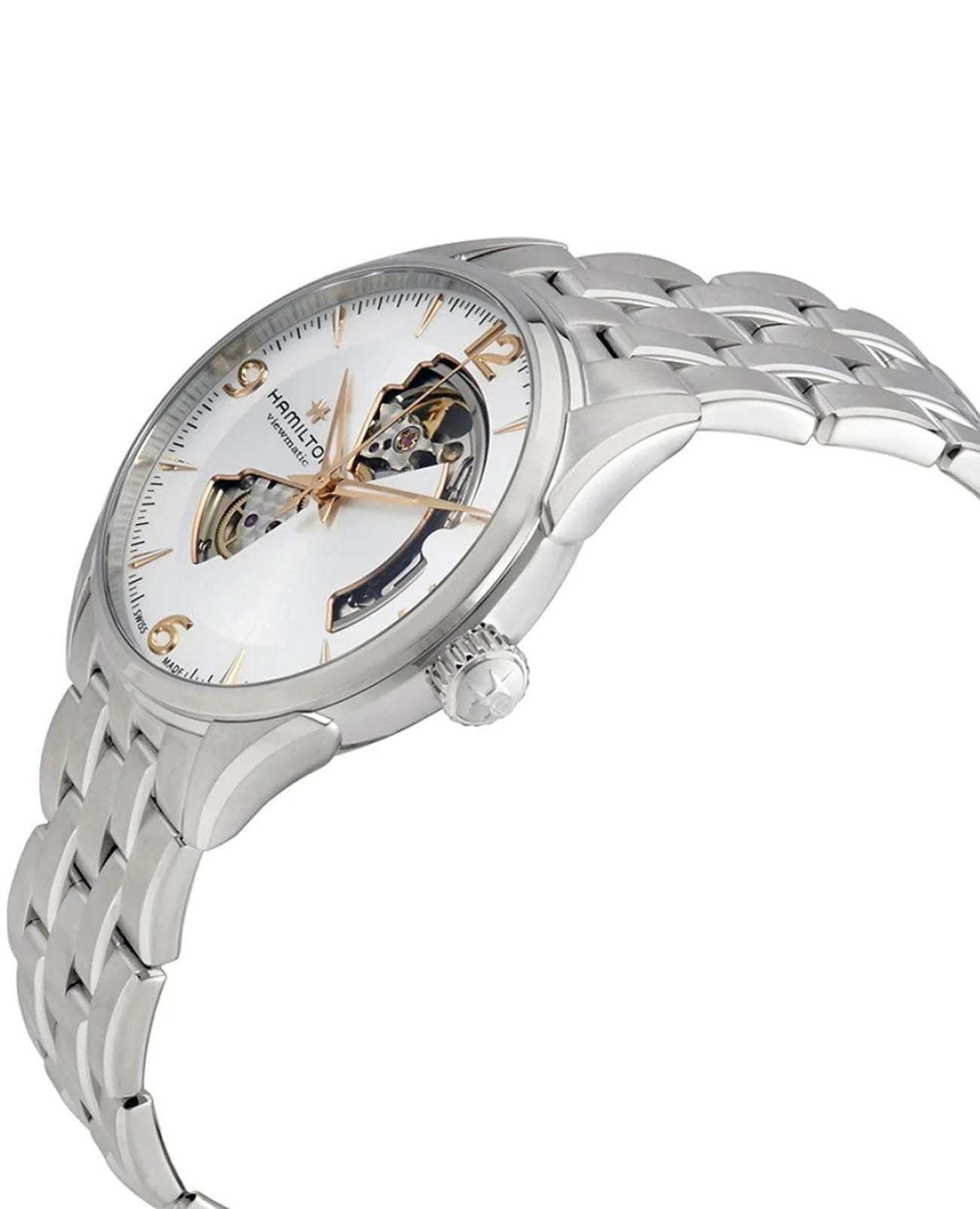 Hamilton Hamilton Jazzmaster Open Heart Auto H32705151 , наручные женские часы фото под углом