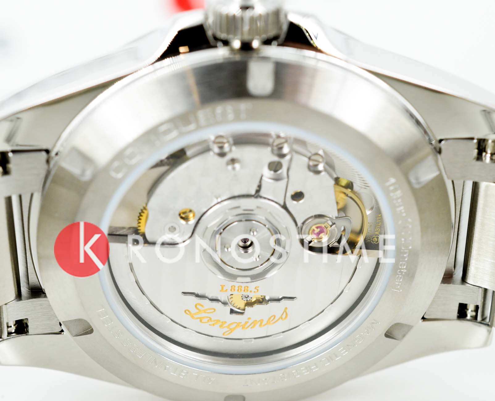 Longines Longines Conquest L3.720.4.02.6 механические женские часы часы крупный план зеленый циферблата