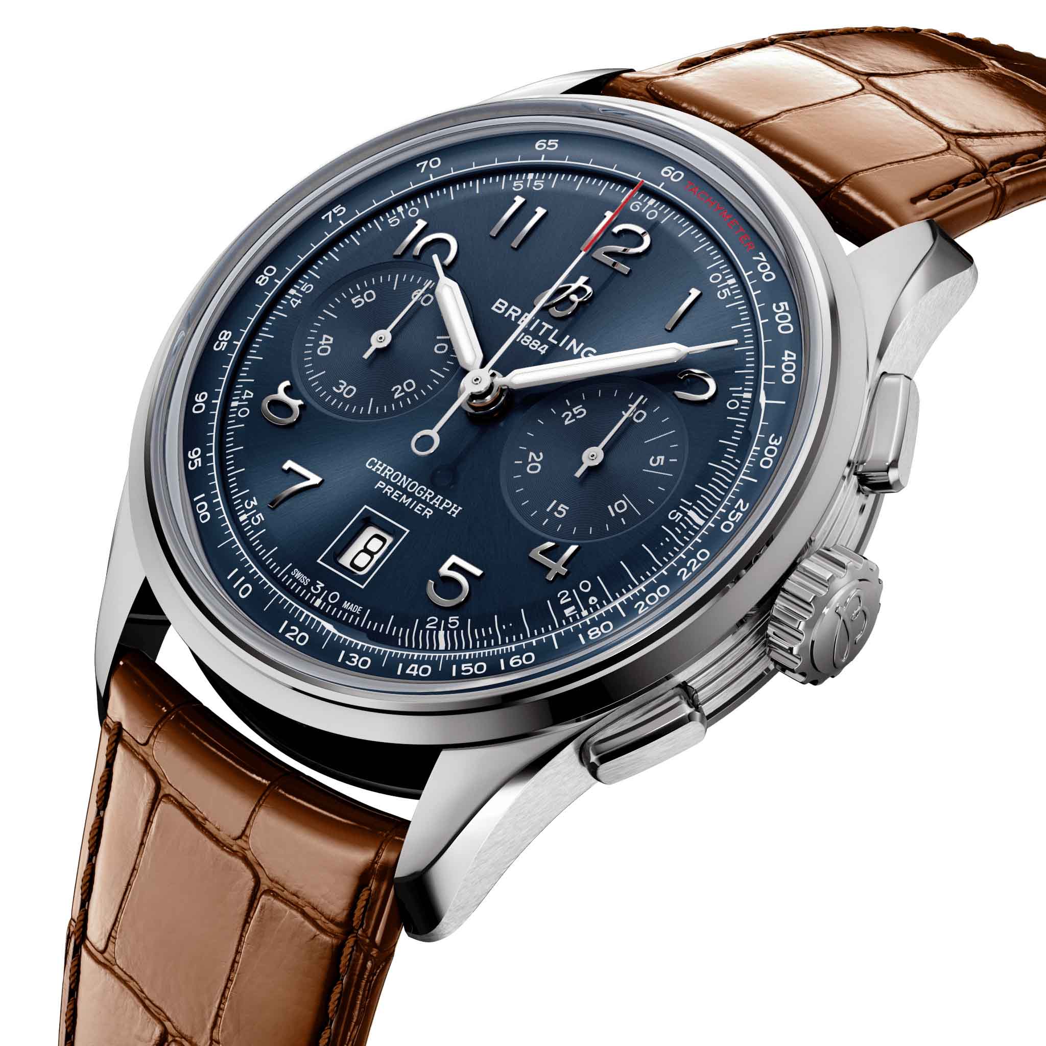 Breitling Breitling Premier B01 Chronograph 42 AB0145171C1P1 мужские часы синий циферблат на запястье