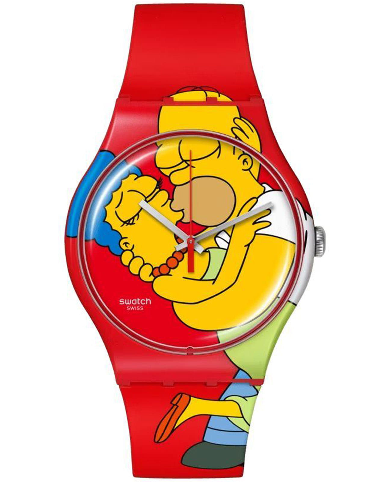 Swatch Swatch New Gent Biosourced SO29Z120  SO29Z120 кварцевые женские часы цветной циферблат, браслет силикон — вид спереди