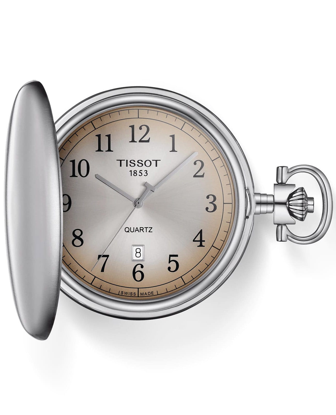 Tissot Tissot T-Pocket Savonnette T862.410.19.292.00  T8624101929200 кварцевые мужские часы цветной циферблат, браслет не выбрано — вид спереди