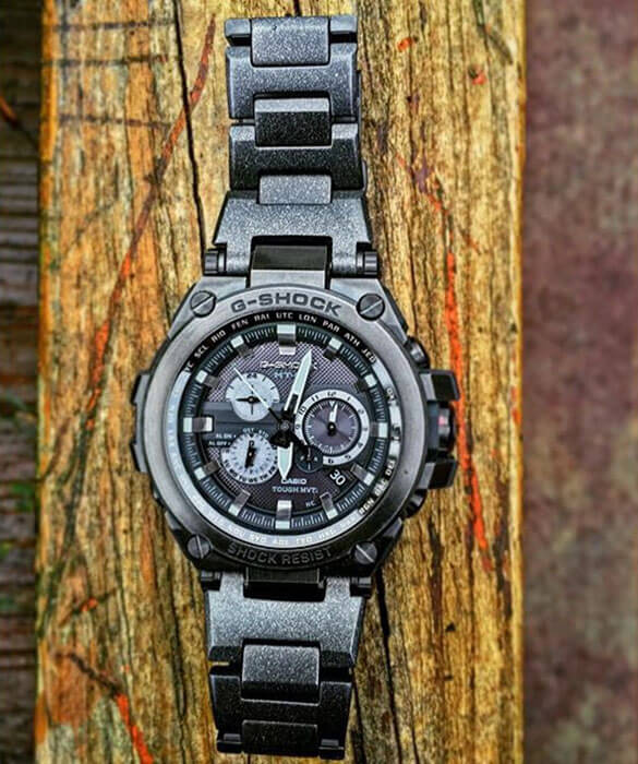 Casio Casio G-Shock Premium MTG-S1000V-1AER, g-shock япония мужские часы на браслете сталь с ip покрытием + пластик боковой вид