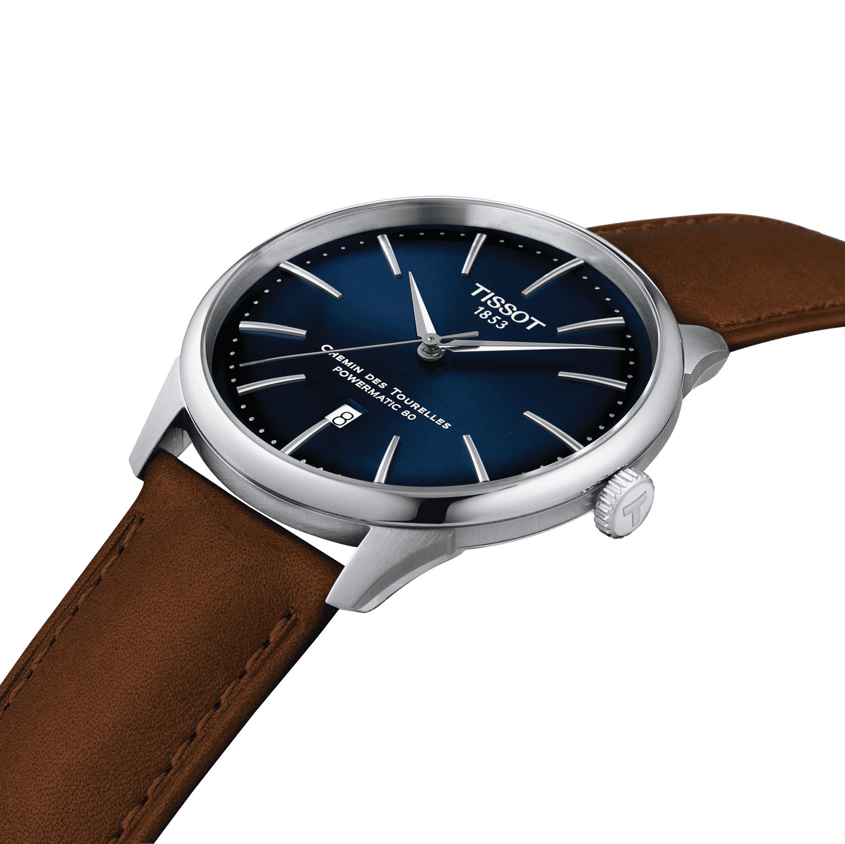Оригинальные часы Tissot Tissot Chemin des Tourelles Powermatic 80 T139.407.16.041.00 механические калибр механизма powermatic 80.111 общий вид