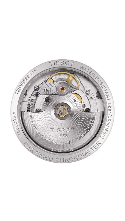 Tissot Tissot T-Classic Luxury Automatic T086.208.16.116.00 , наручные женские часы фото под углом