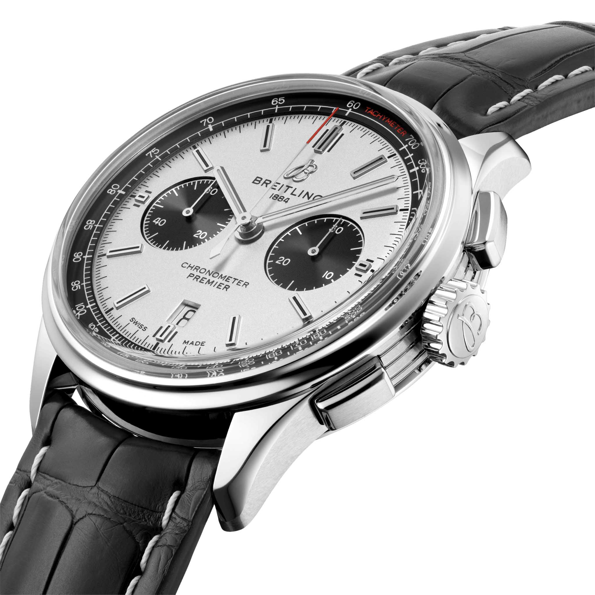 Breitling Breitling Premier B01 Chronograph 42 AB0118221G1P1 , наручные мужские часы фото под углом