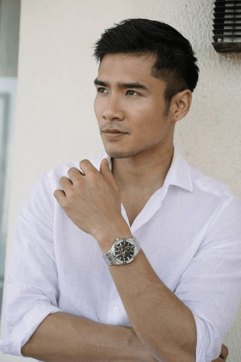 Maurice Lacroix Maurice Lacroix Aikon Automatic Mercury AI6088-SS002-030-1 мужские часы  циферблат на запястье