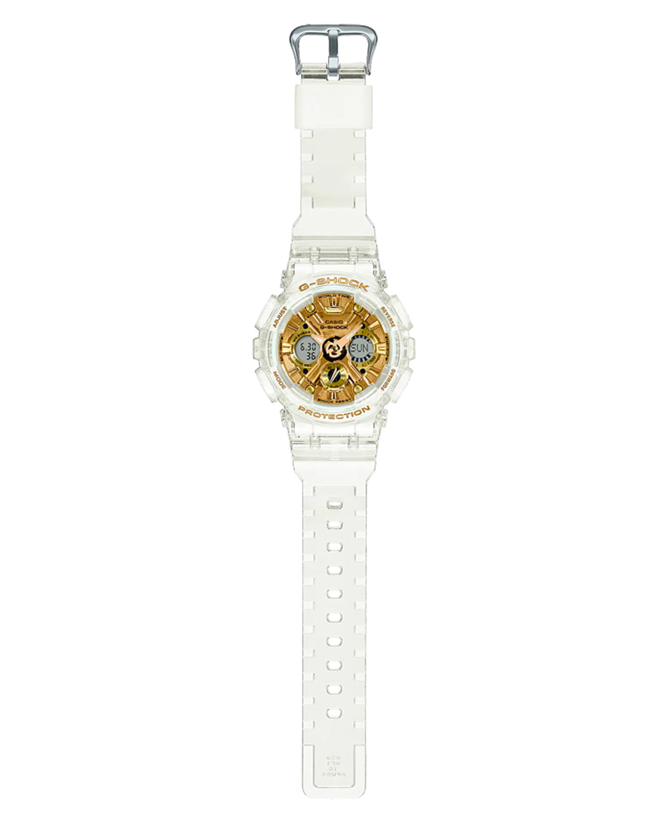 Casio Casio G-Shock GMA-S120SG-7ADR (GMA-S120SG-7AER) женские часы золотой циферблат на запястье