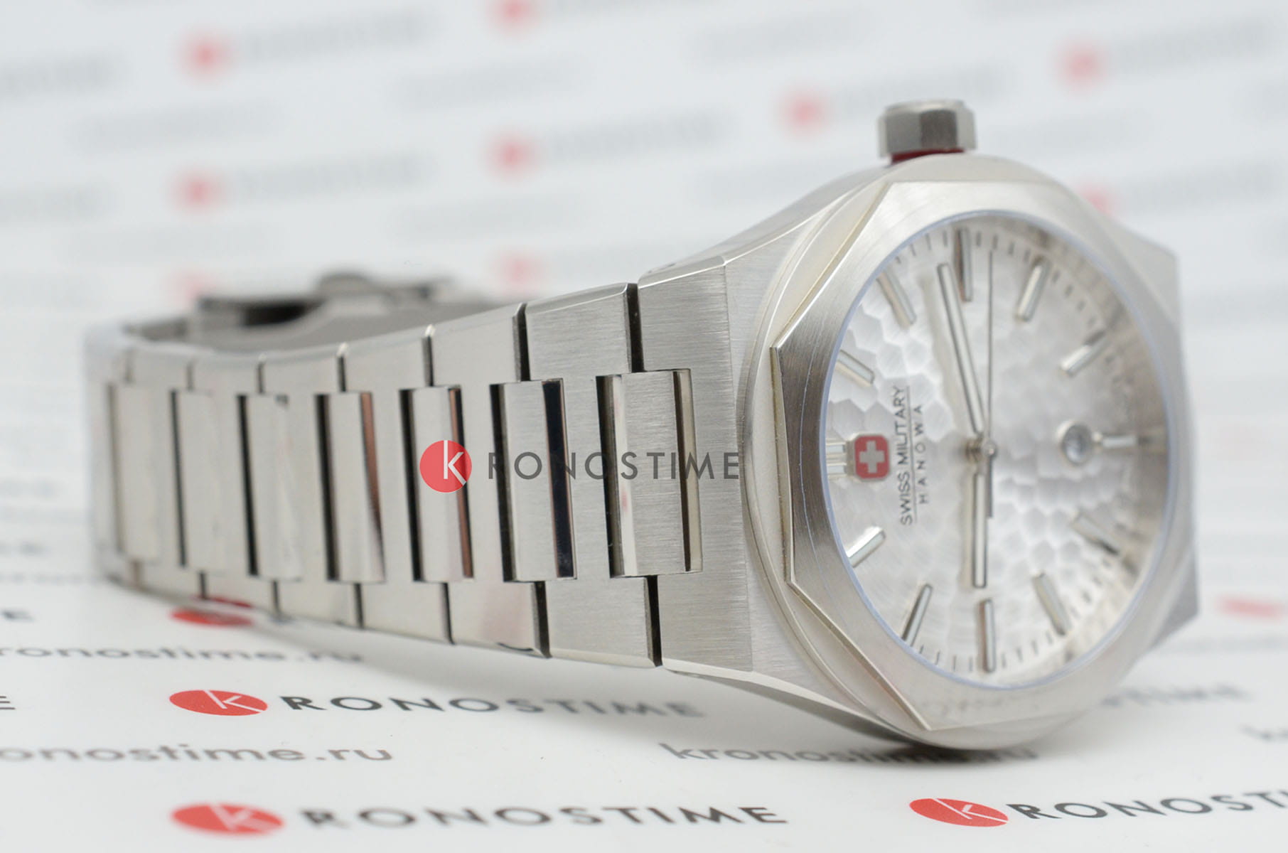 Swiss Military Hanowa Swiss Military Hanowa Octon Hammered SMWGH2101904 мужские часы белый циферблат на запястье