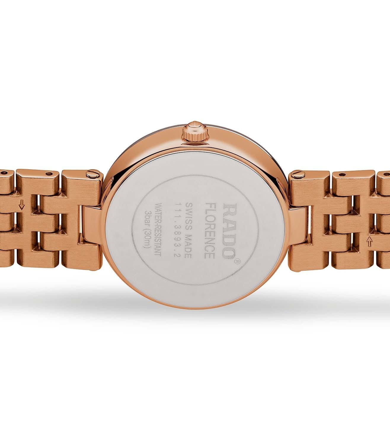 Rado Rado Florence Diamonds R48893743, florence швейцария мужские часы на браслете сталь c pvd покрытием боковой вид