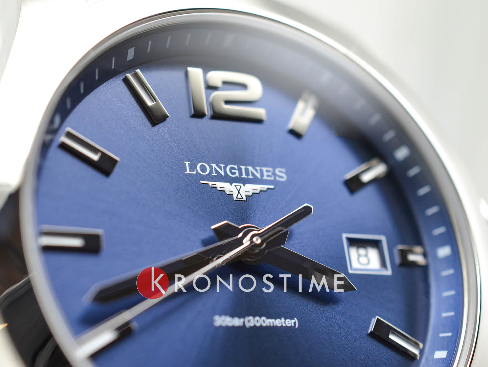 Оригинальные часы Longines Longines Conquest L3.759.4.96.6 кварцевые калибр механизма l157.3 (на основе eta 255.112) общий вид
