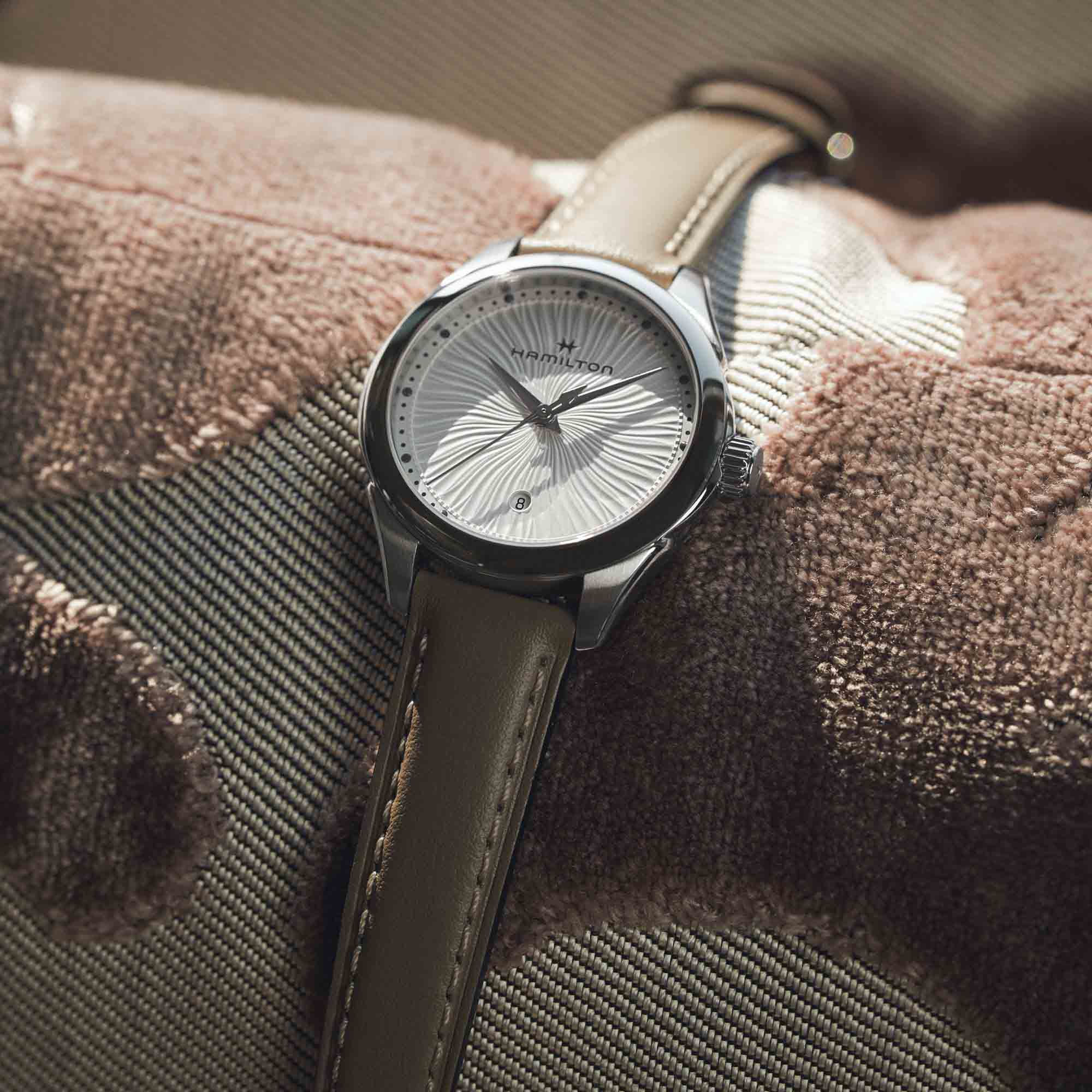 Hamilton Hamilton Jazzmaster Lady Quartz H32231810 женские часы белый циферблат на запястье