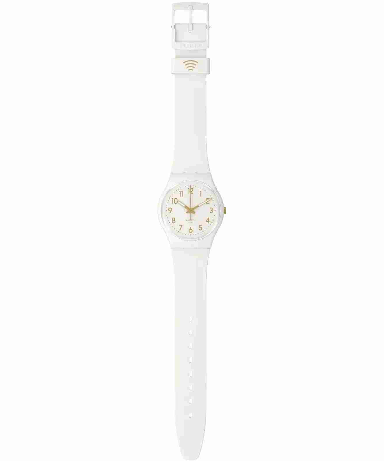Swatch Swatch Gent Biosourced Swatch Pay! SO28W111-5300, gent швейцария женские часы на браслете силикон боковой вид