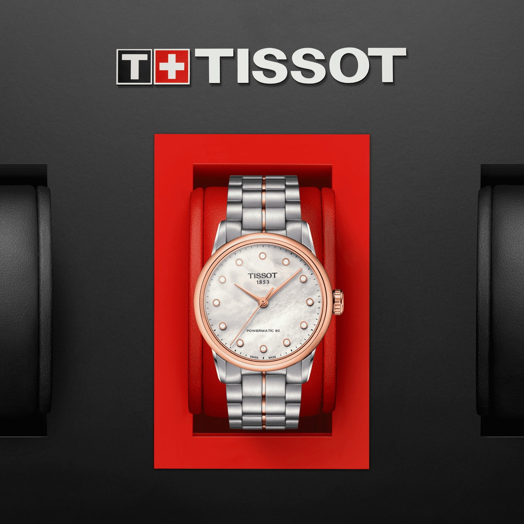 Tissot Tissot Luxury Powermatic 80 Lady T086.207.22.116.00 механические женские часы часы крупный план перламутровый циферблата