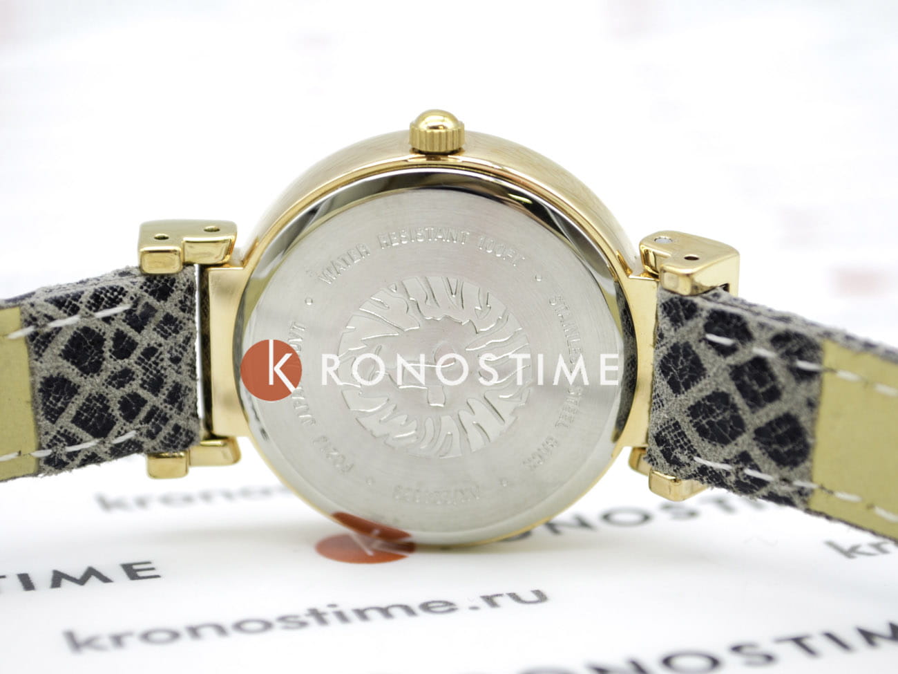 Anne Klein Anne Klein Leather 2246RGSN  - задняя крышка сталь металл корпуса, сша часы