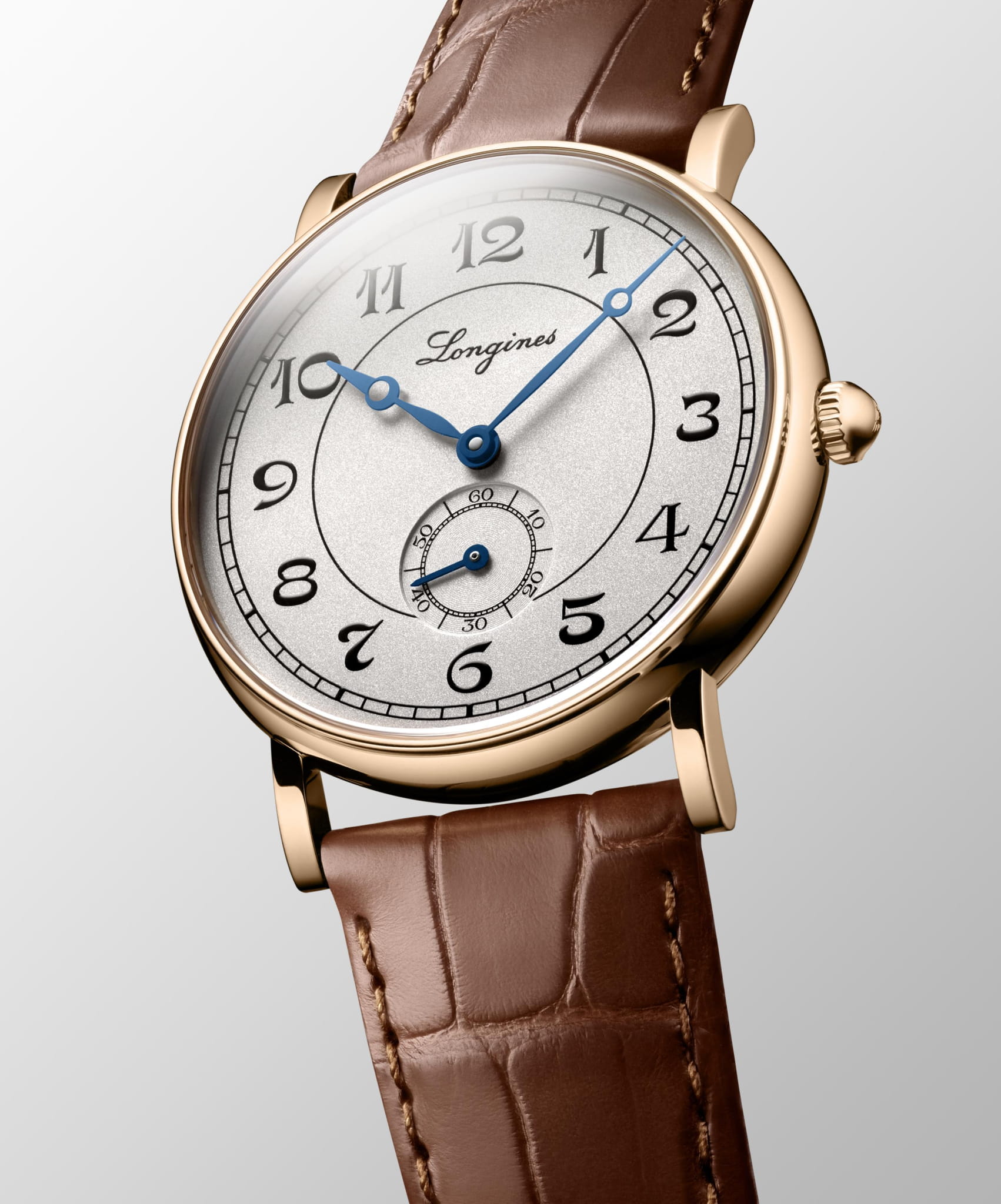 Оригинальные часы Longines Longines Heritage L4.767.8.73.2 механические калибр механизма l609 общий вид