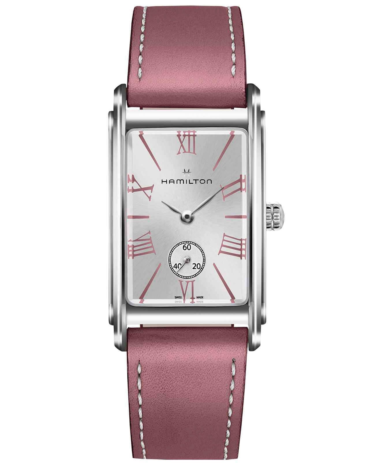 Hamilton Hamilton American Classic Ardmore Quartz H11421814  H11421814 кварцевые женские часы серебристый циферблат, браслет кожаный — вид спереди