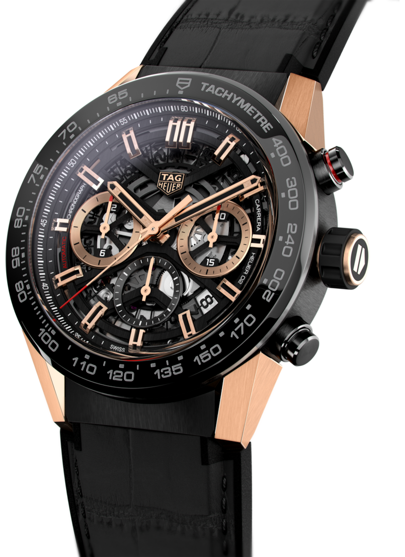 TAG Heuer TAG Heuer Carrera CBG2A50.FC6450 мужские часы черный циферблат на запястье