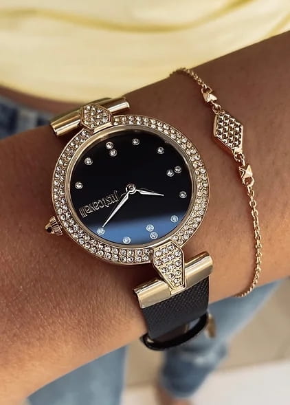 Just Cavalli Just Cavalli animalier JC1L159L0025 женские часы черный циферблат на запястье