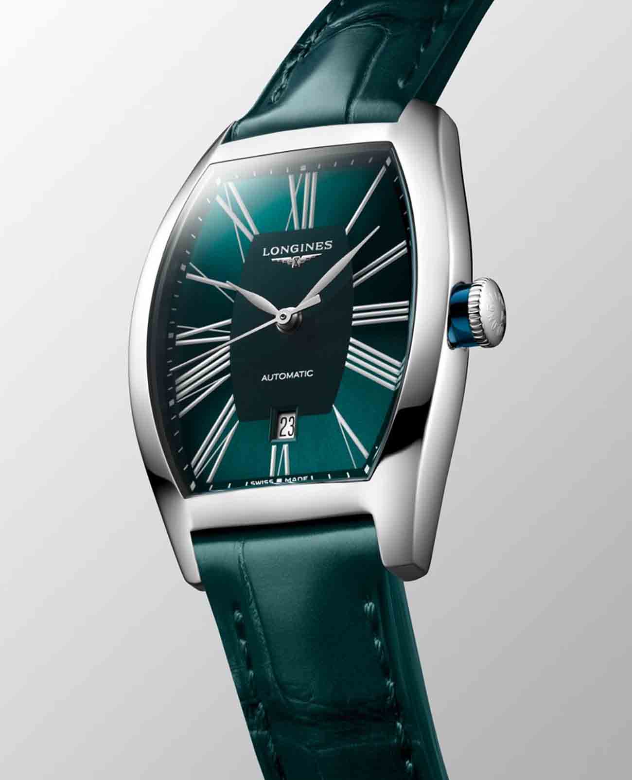 Longines Longines Evidenza L2.142.4.60.2, evidenza швейцария женские часы на браслете кожаный боковой вид