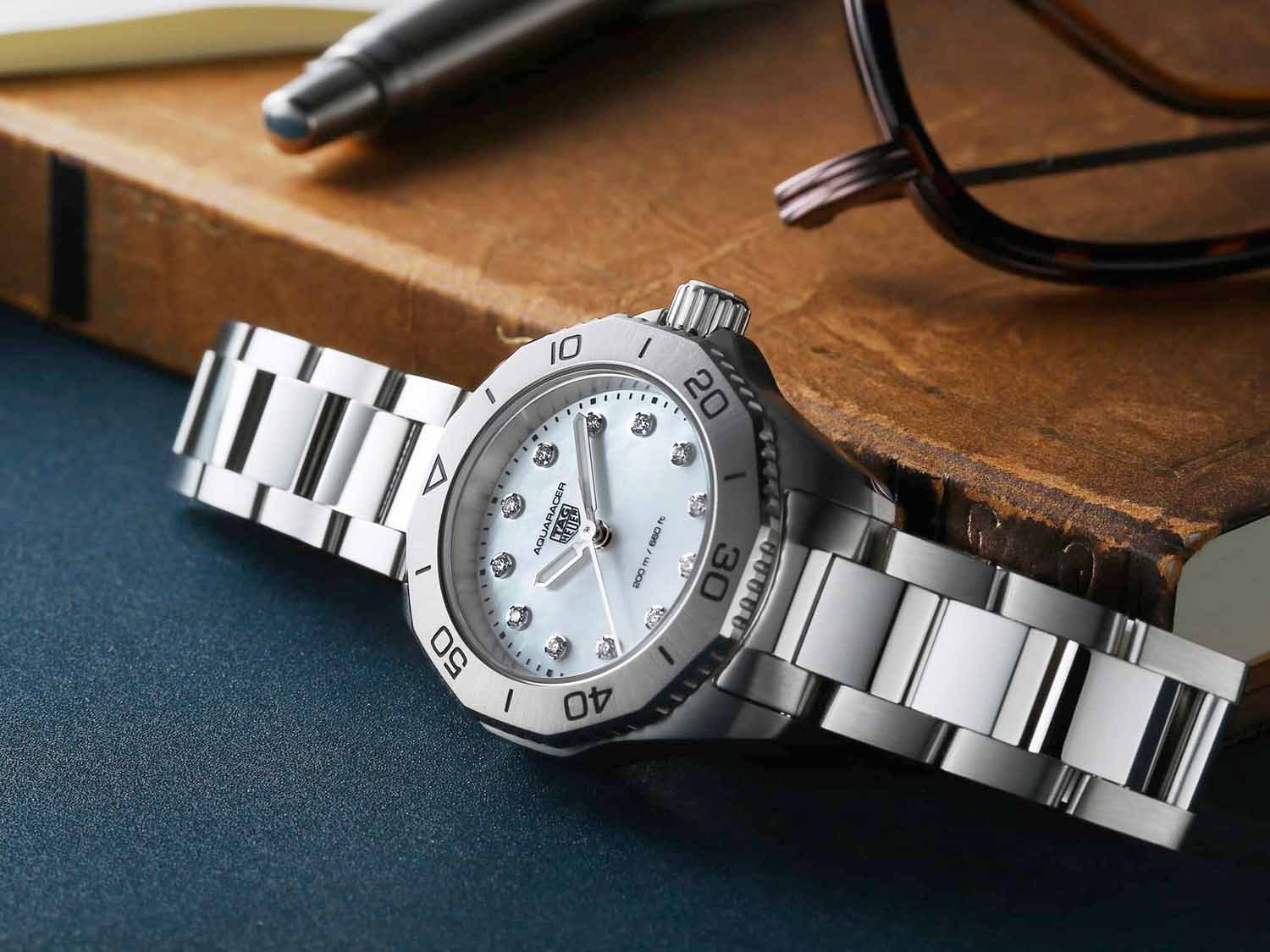 TAG Heuer TAG Heuer Aquaracer Professional 200 WBP1416.BA0622 швейцария наручные женские часы заводная головка с логотипом TAG Heuer