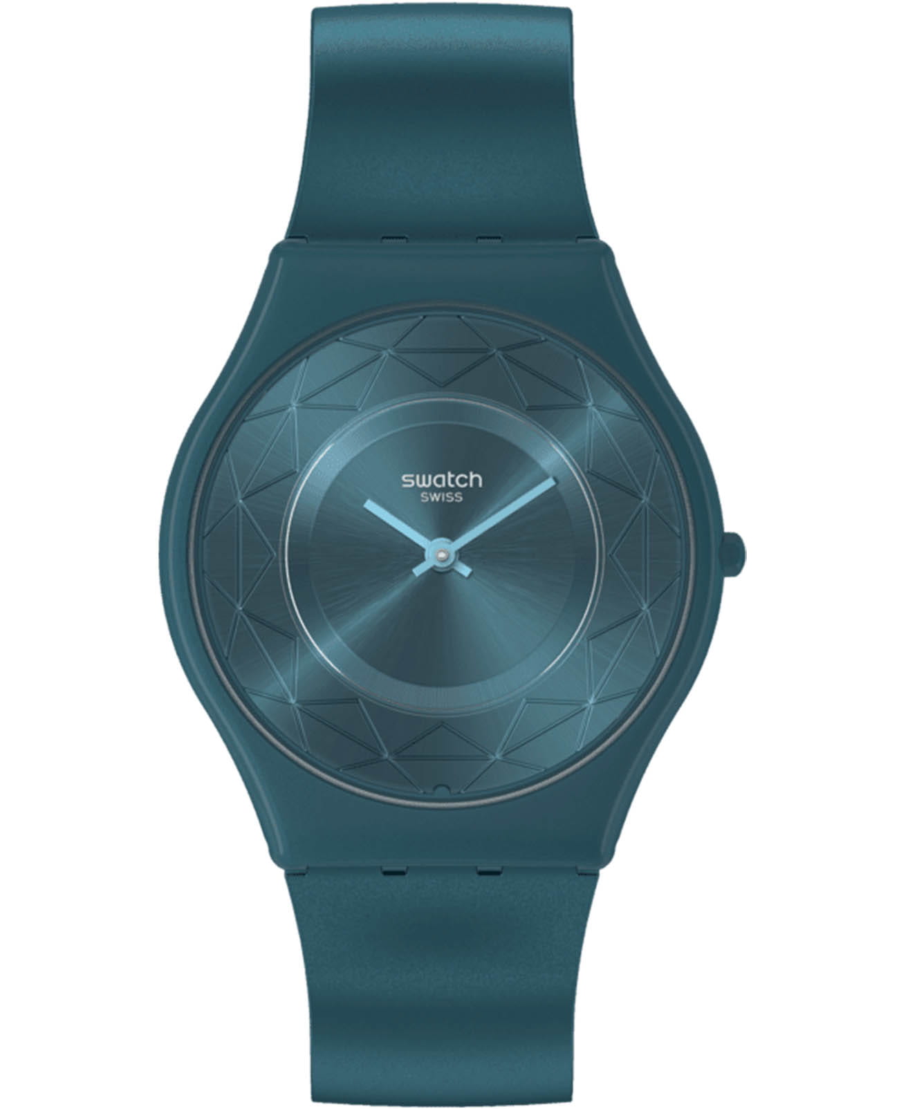 Swatch Swatch Skin Classic Biosourced SS08N116  SS08N116 кварцевые женские часы зеленый циферблат, браслет силикон — вид спереди