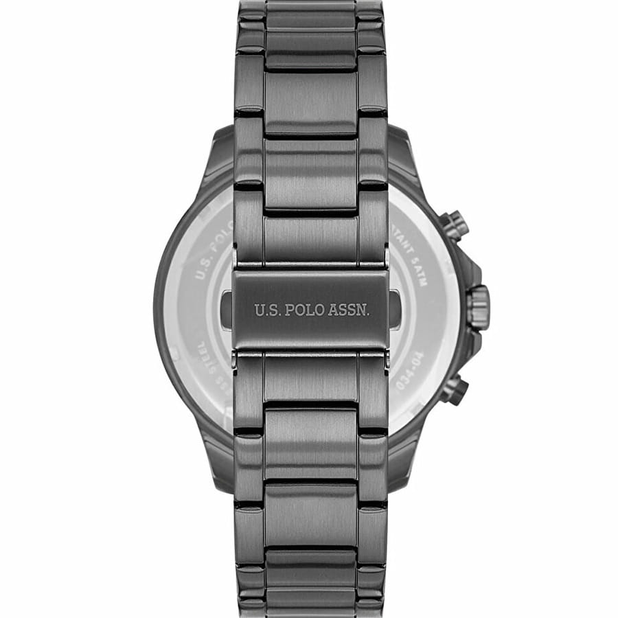 U.S. Polo Assn. U.S. Polo Assn. Crossing USPA1034-07,  сша мужские часы на браслете нержавеющая сталь с ip-покрытием боковой вид