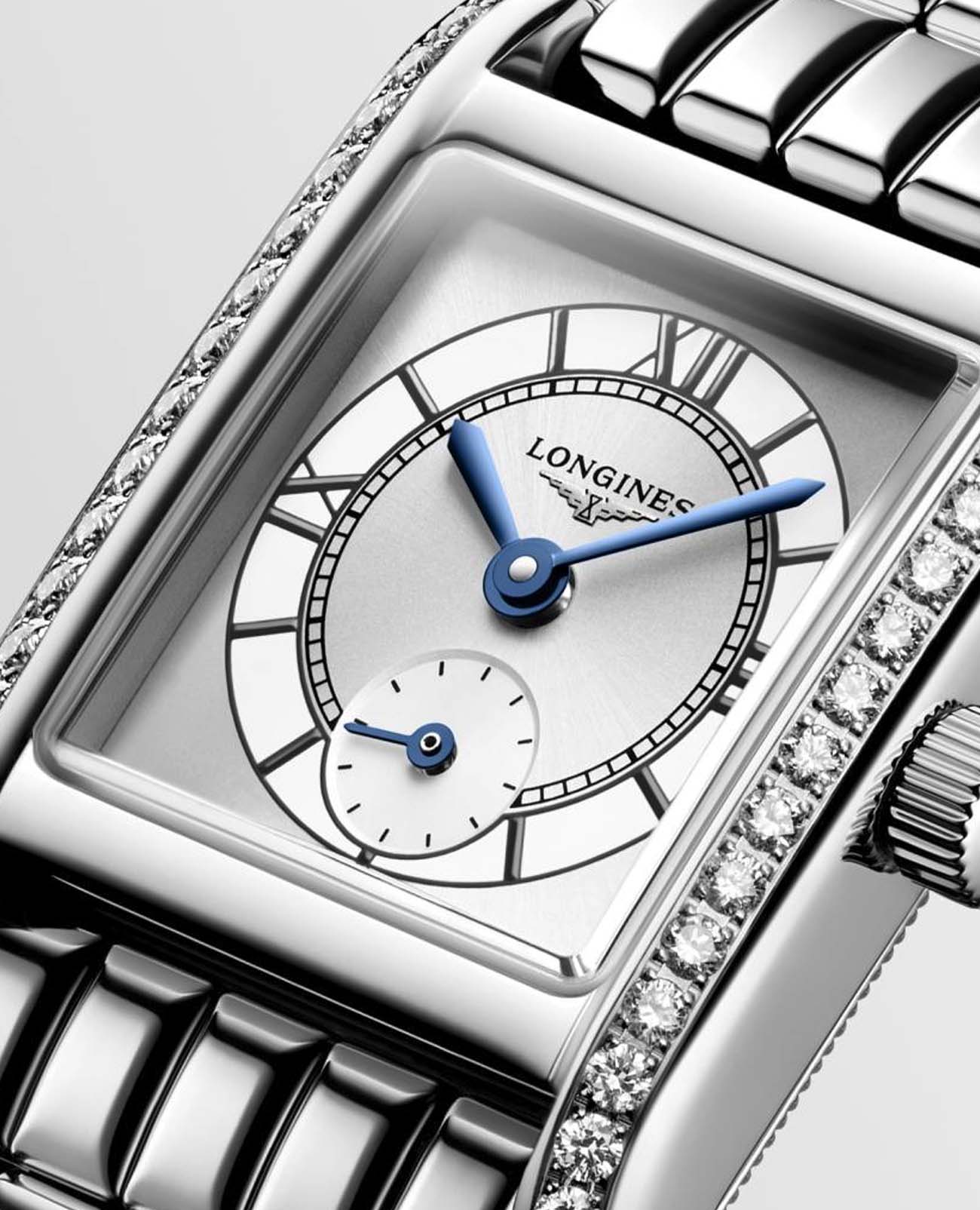 Longines Longines DolceVita L5.200.0.75.6 кварцевые женские часы часы крупный план серебристый циферблата