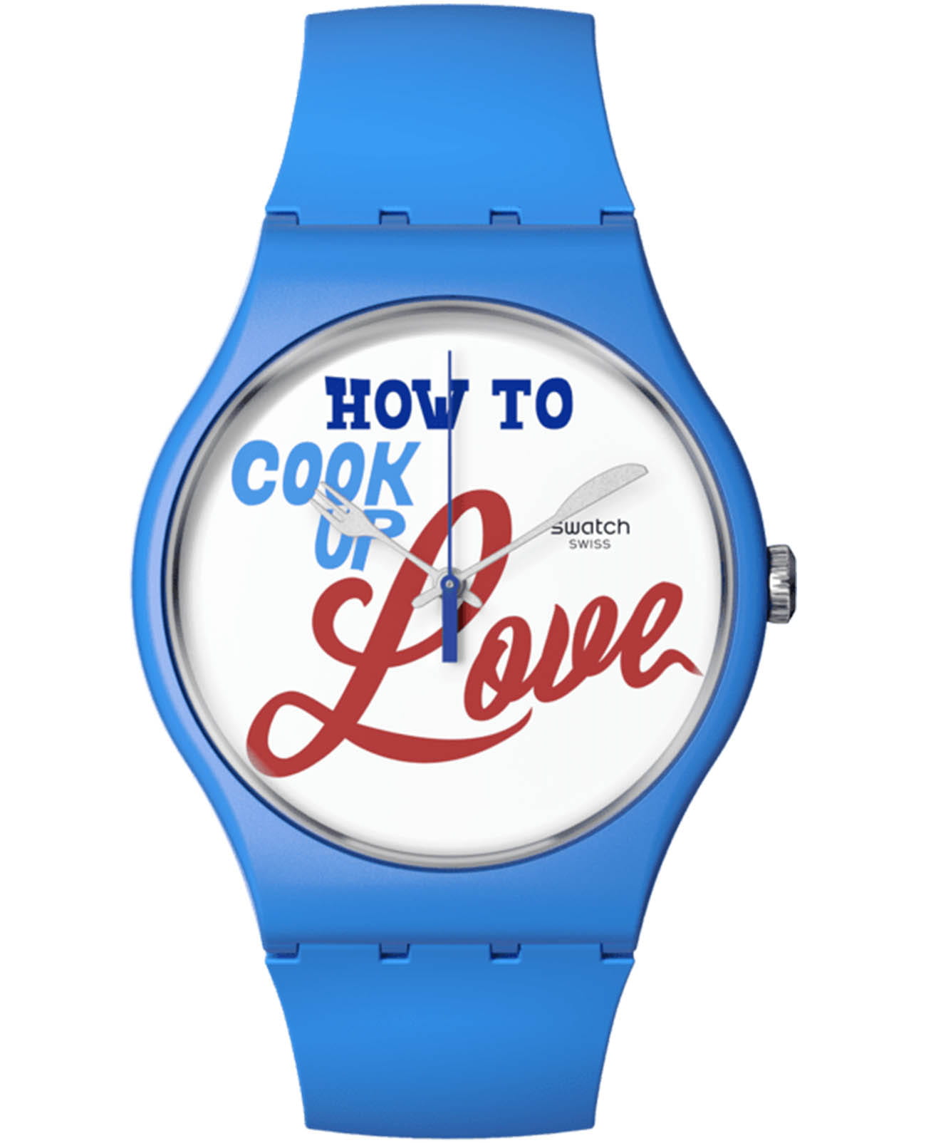 Swatch Swatch New Gent SUOZ353  SUOZ353 кварцевые женские часы белый циферблат, браслет силикон — вид спереди