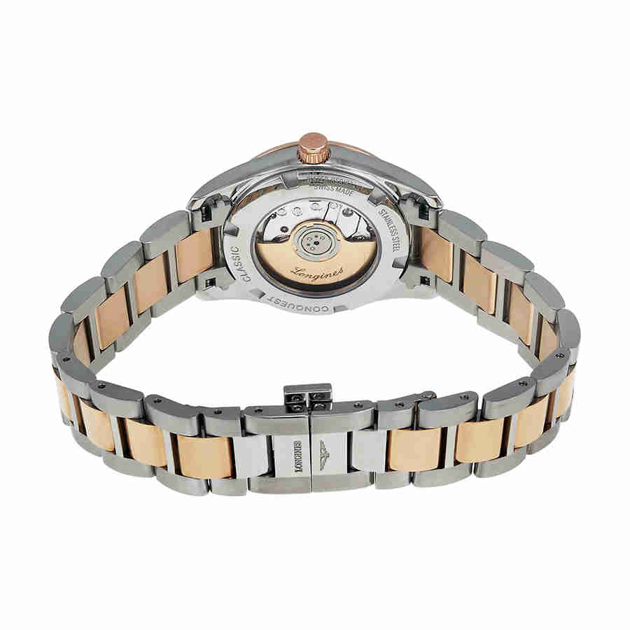 Longines Longines Conquest Collection L2.799.5.56.7, conquest швейцария мужские часы на браслете нержавеющая сталь + золото 18к боковой вид