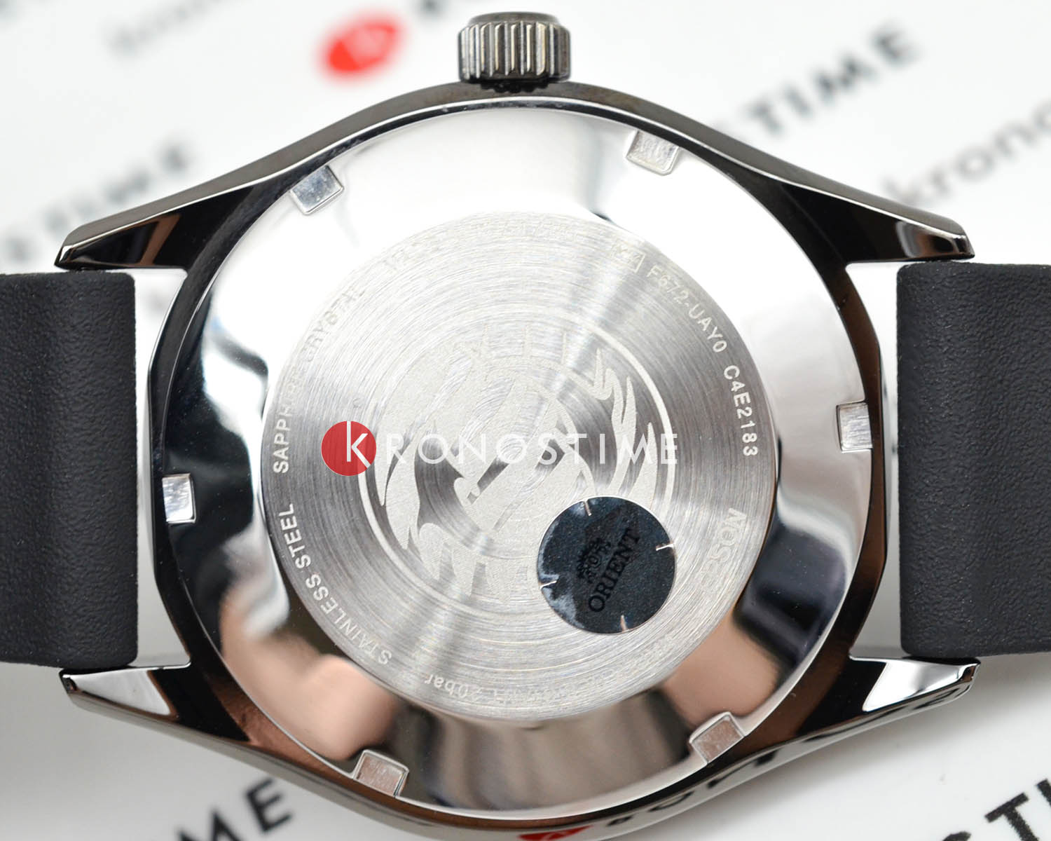 Orient Orient Diving Sport Automatic RA-AC0Q10N (RN-AC0Q10N)  - задняя крышка металл сталь корпуса, япония часы