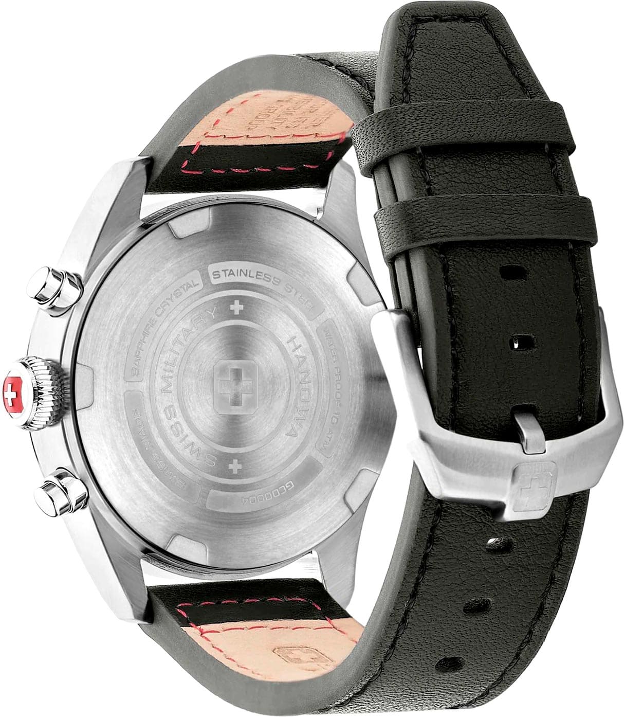 Swiss Military Hanowa Swiss Military Hanowa Thunderbolt Chrono SMWGC0000401,  швейцария мужские часы на браслете кожаный боковой вид