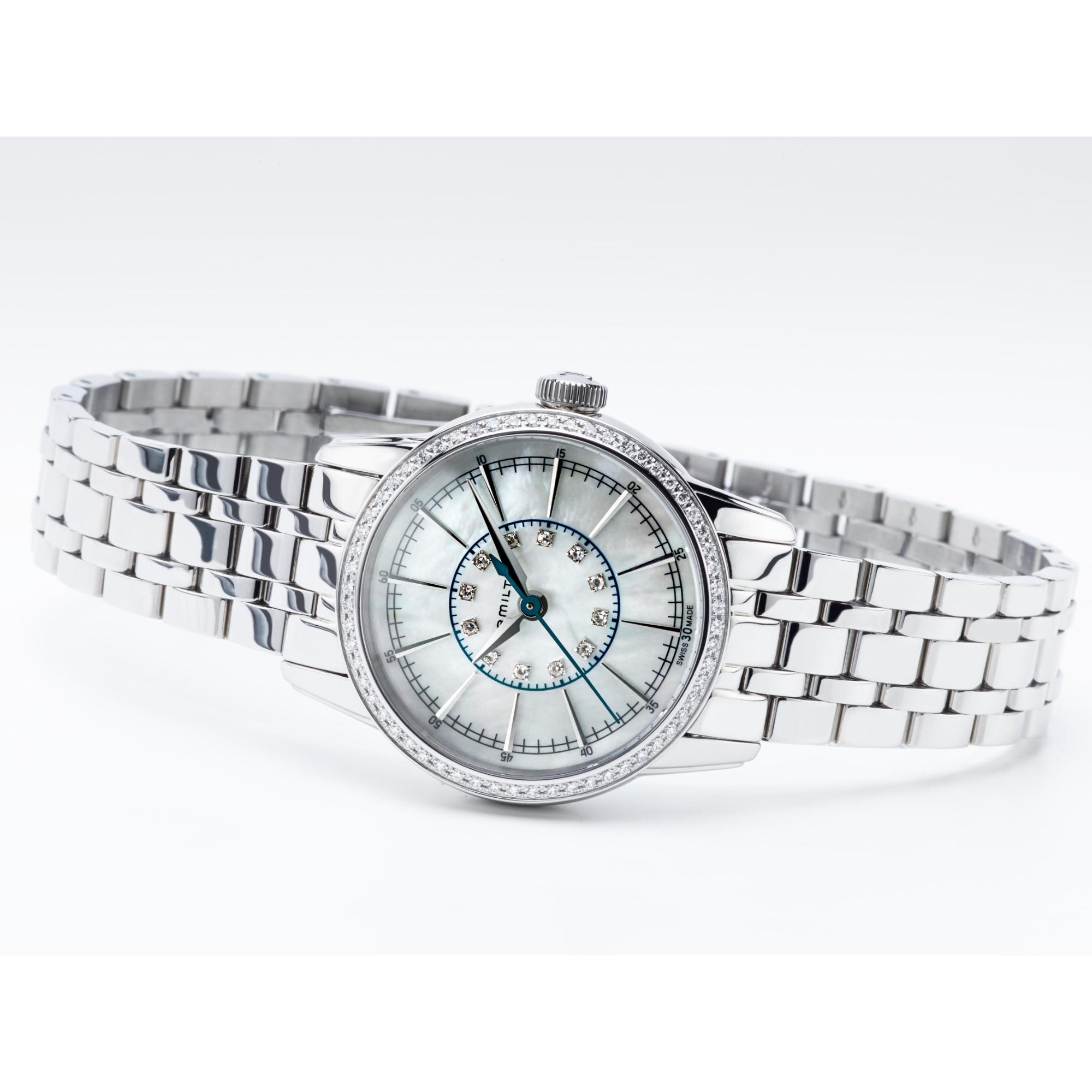 Hamilton Hamilton American Classic RailRoad Lady Quartz H40391191 женские часы перламутровый циферблат на запястье
