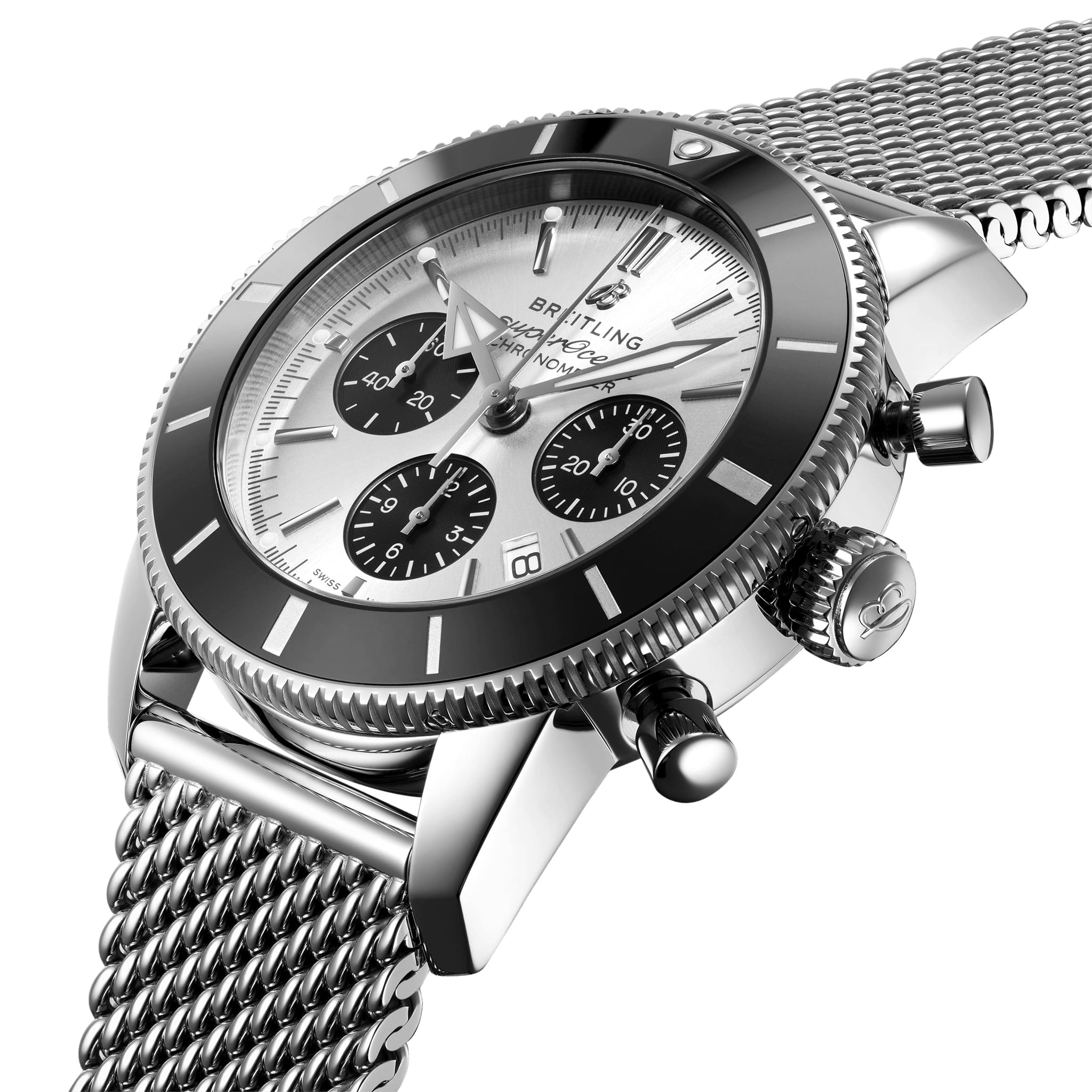 Breitling Breitling Superocean Heritage B01 Chronograph 44 AB0162121G1A1 , наручные мужские часы фото под углом