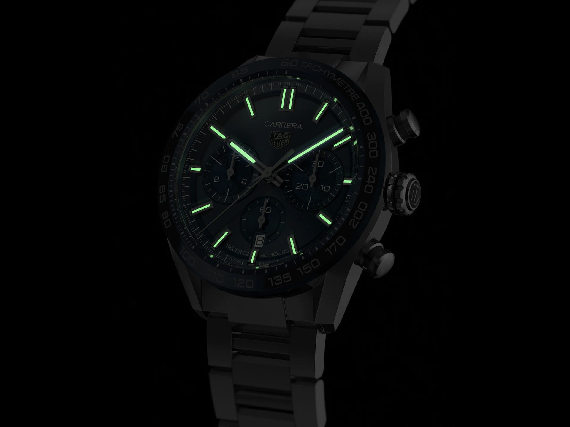 TAG Heuer TAG Heuer Carrera CBN2A1A.BA0643 механические мужские часы часы крупный план синий циферблата