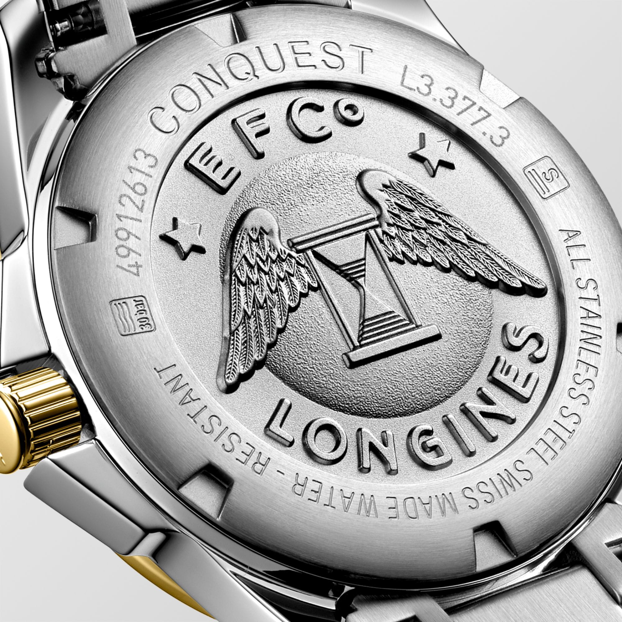 Longines Longines Conquest L3.377.3.87.7 кварцевые женские часы часы крупный план перламутровый циферблата