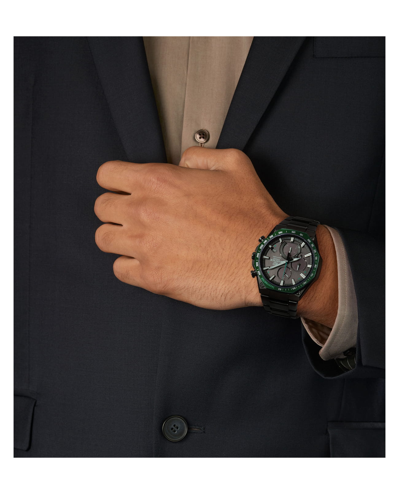 Casio Casio Edifice EQB-1100XDC-1A EQB, наручные мужские часы фото под углом