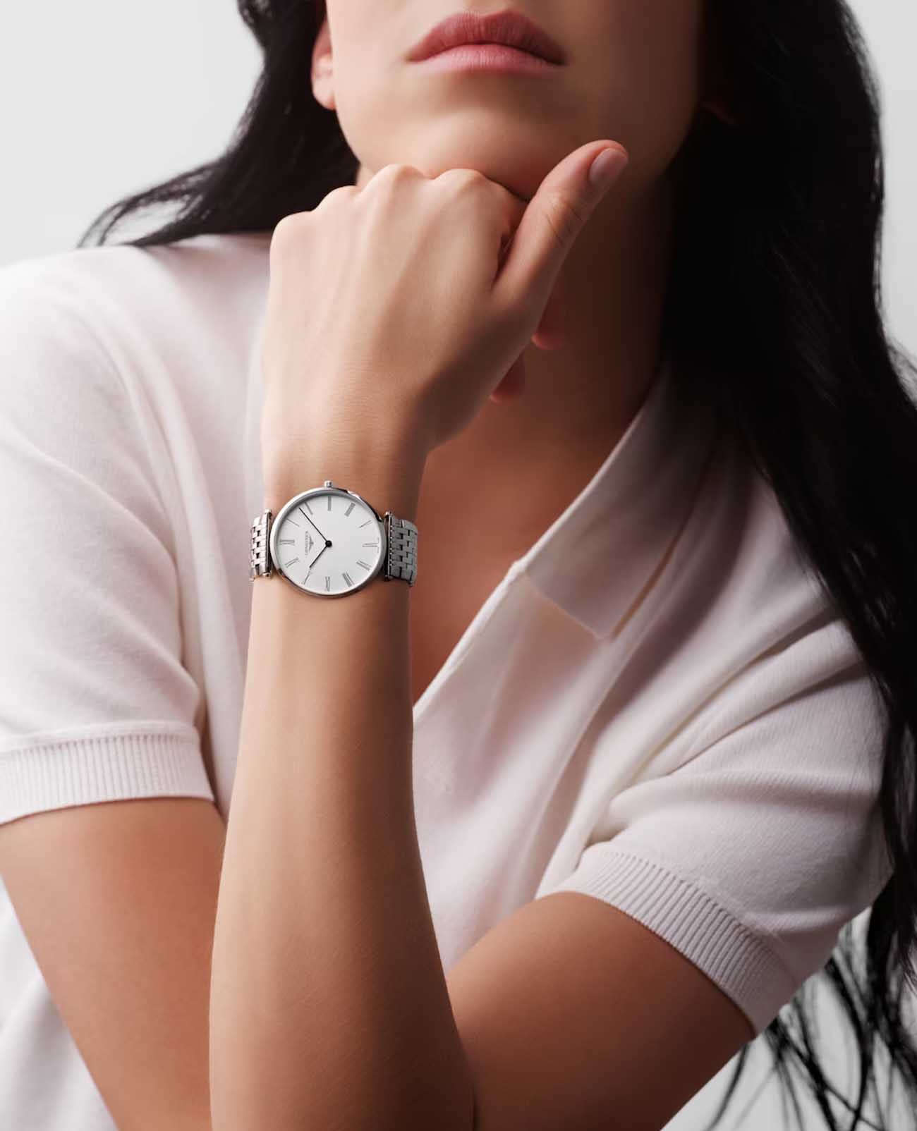 Оригинальные часы Longines Longines La Grande Classique L4.866.4.11.6 кварцевые калибр механизма l420 (на основе eta 282.001) общий вид