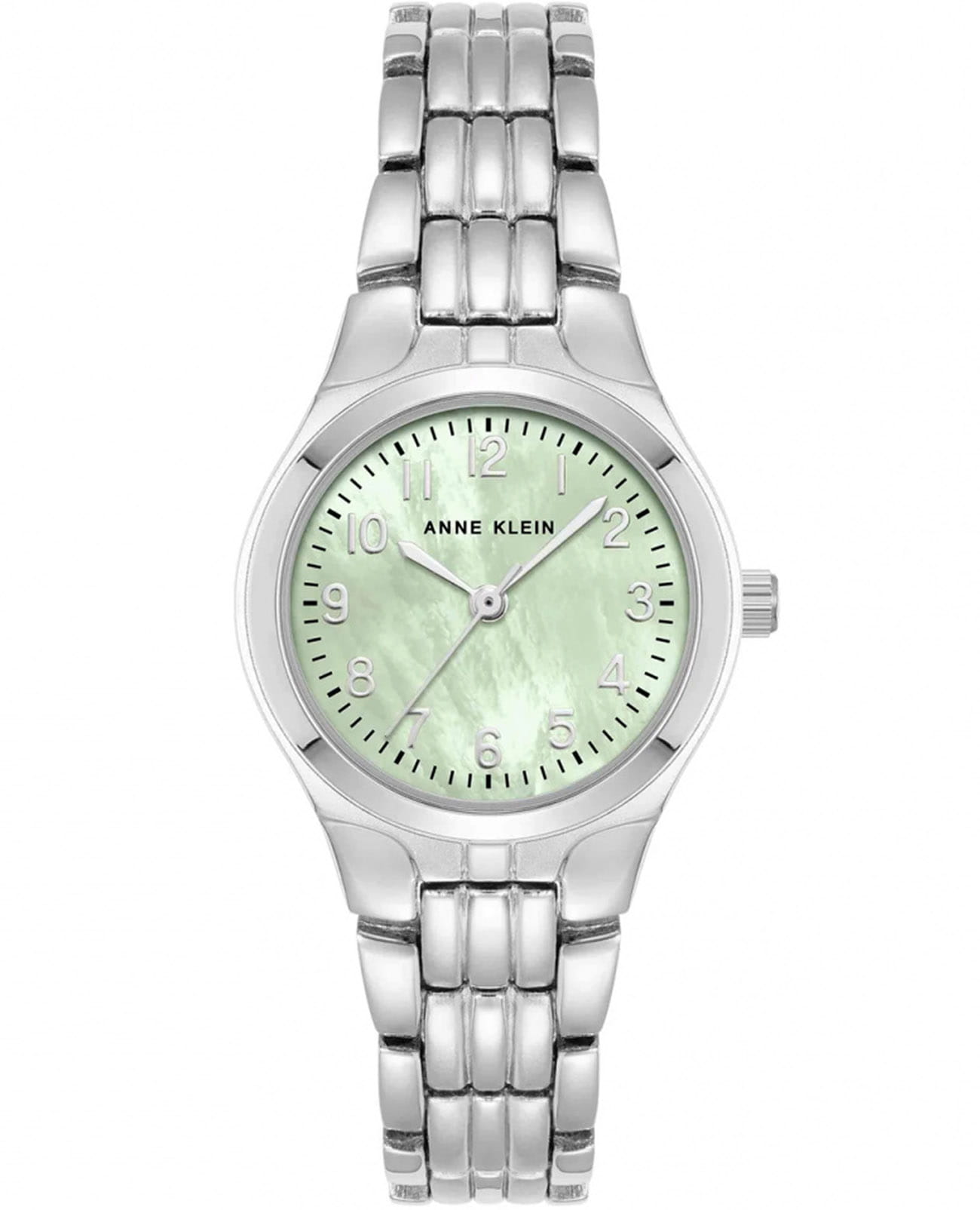 Anne Klein Anne Klein Metals 5491MISV  5491MISV кварцевые женские часы зеленый циферблат, браслет нержавеющая сталь — вид спереди