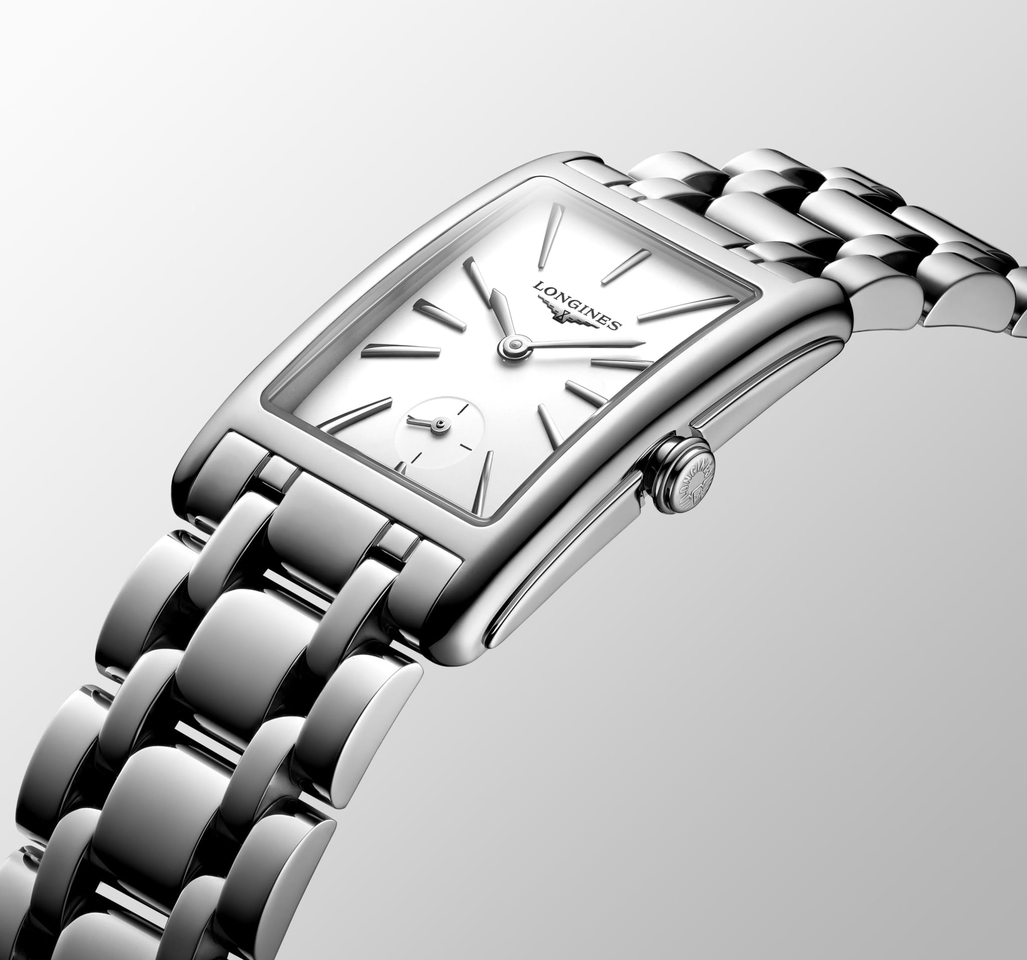 Longines Longines DolceVita L5.512.4.11.6 кварцевые женские часы часы крупный план белый циферблата