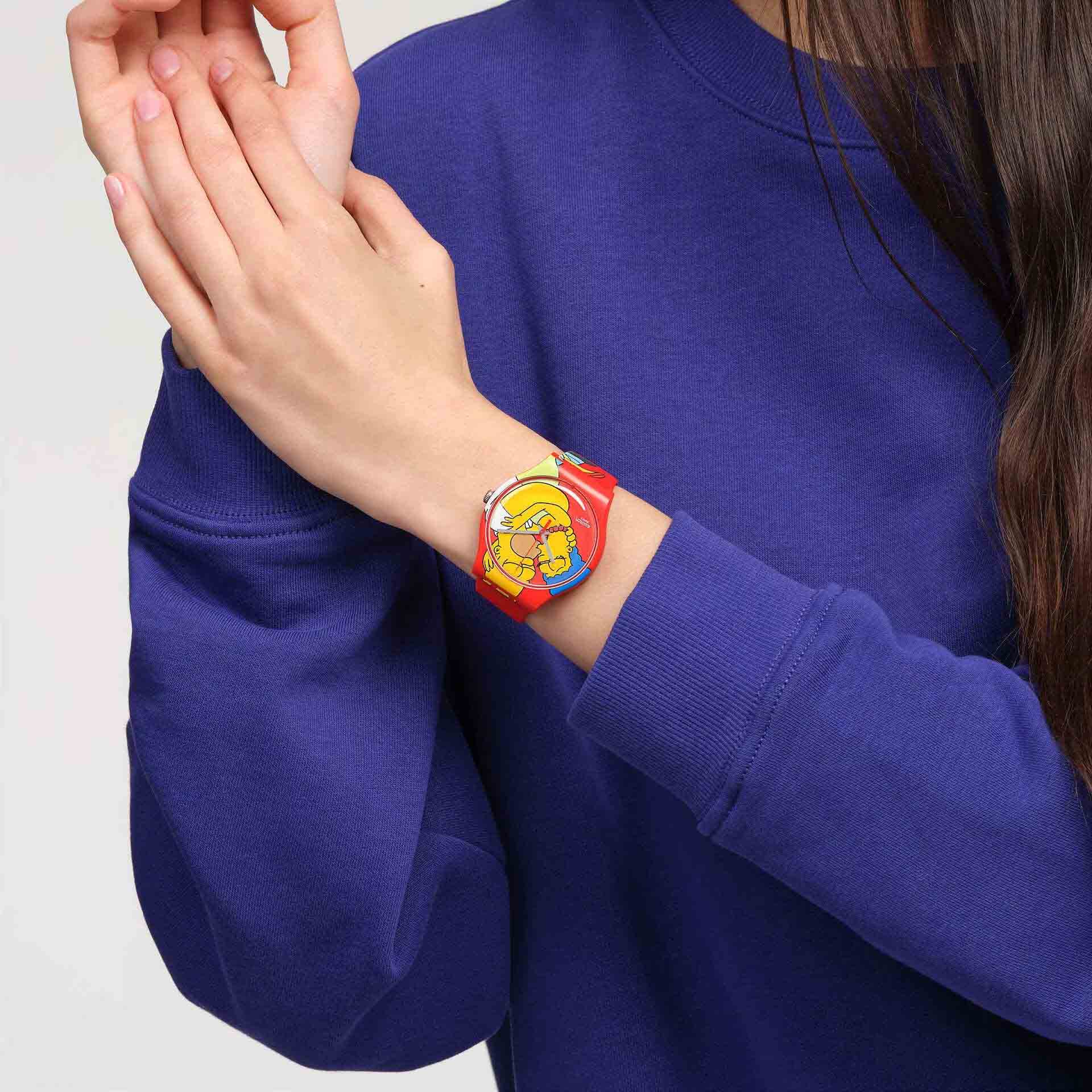 Swatch Swatch New Gent Biosourced SO29Z120 женские часы цветной циферблат на запястье