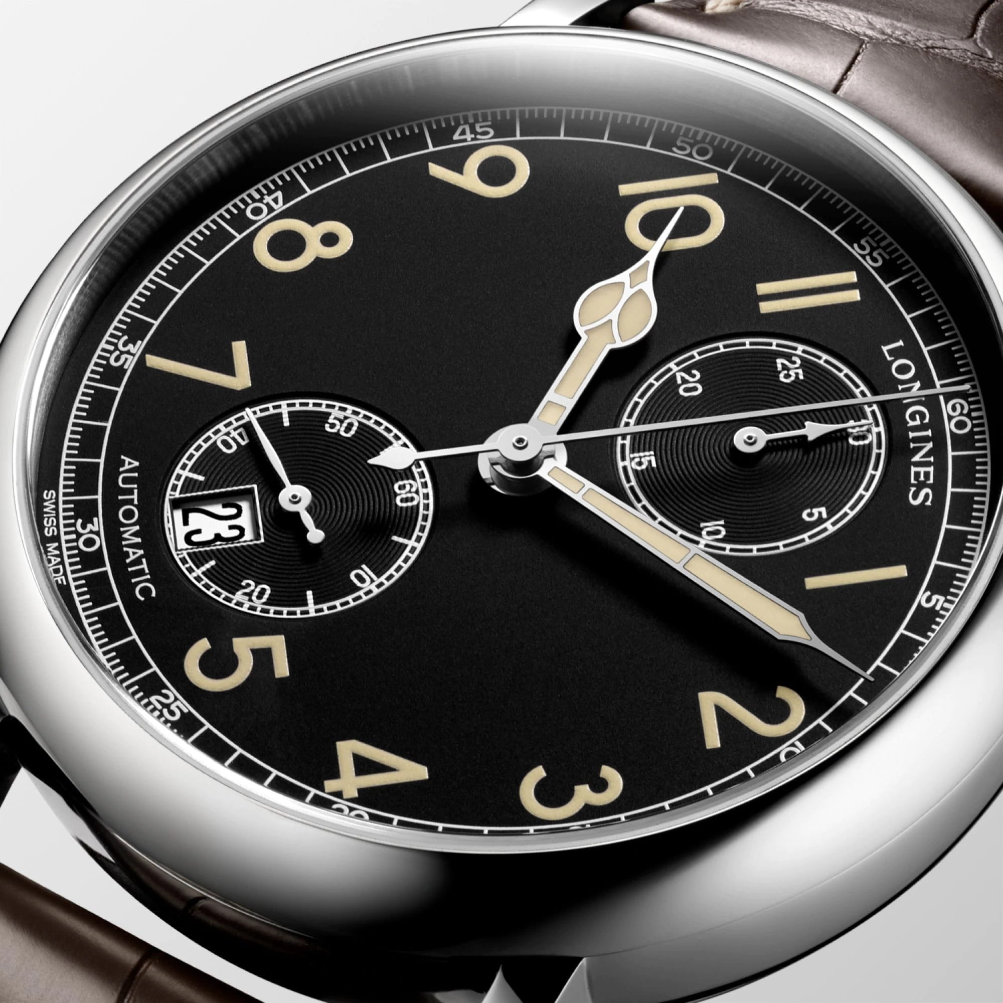 Longines Longines Avigation Watch Type A-7 1935 L2.812.4.53.2 мужские часы черный циферблат на запястье