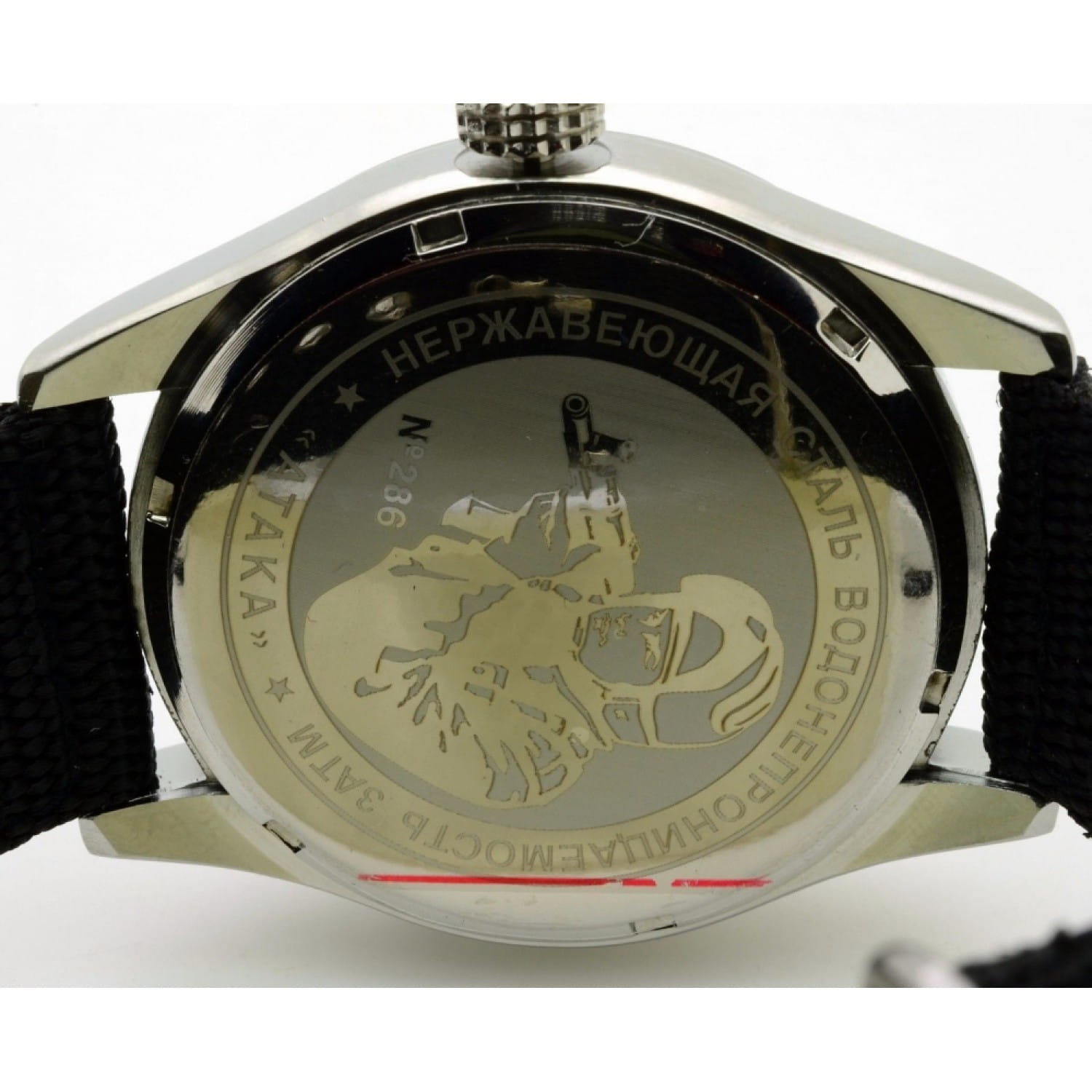 Спецназ Спецназ Атака С2861340-2115-09 кварцевые мужские часы часы крупный план зеленый циферблата
