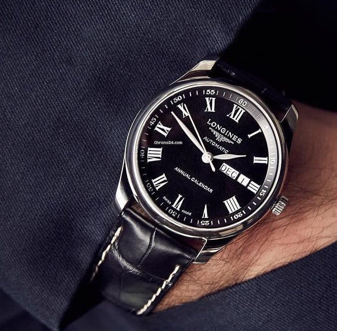 Longines Longines Master Collection L2.755.4.51.7 , наручные мужские часы фото под углом