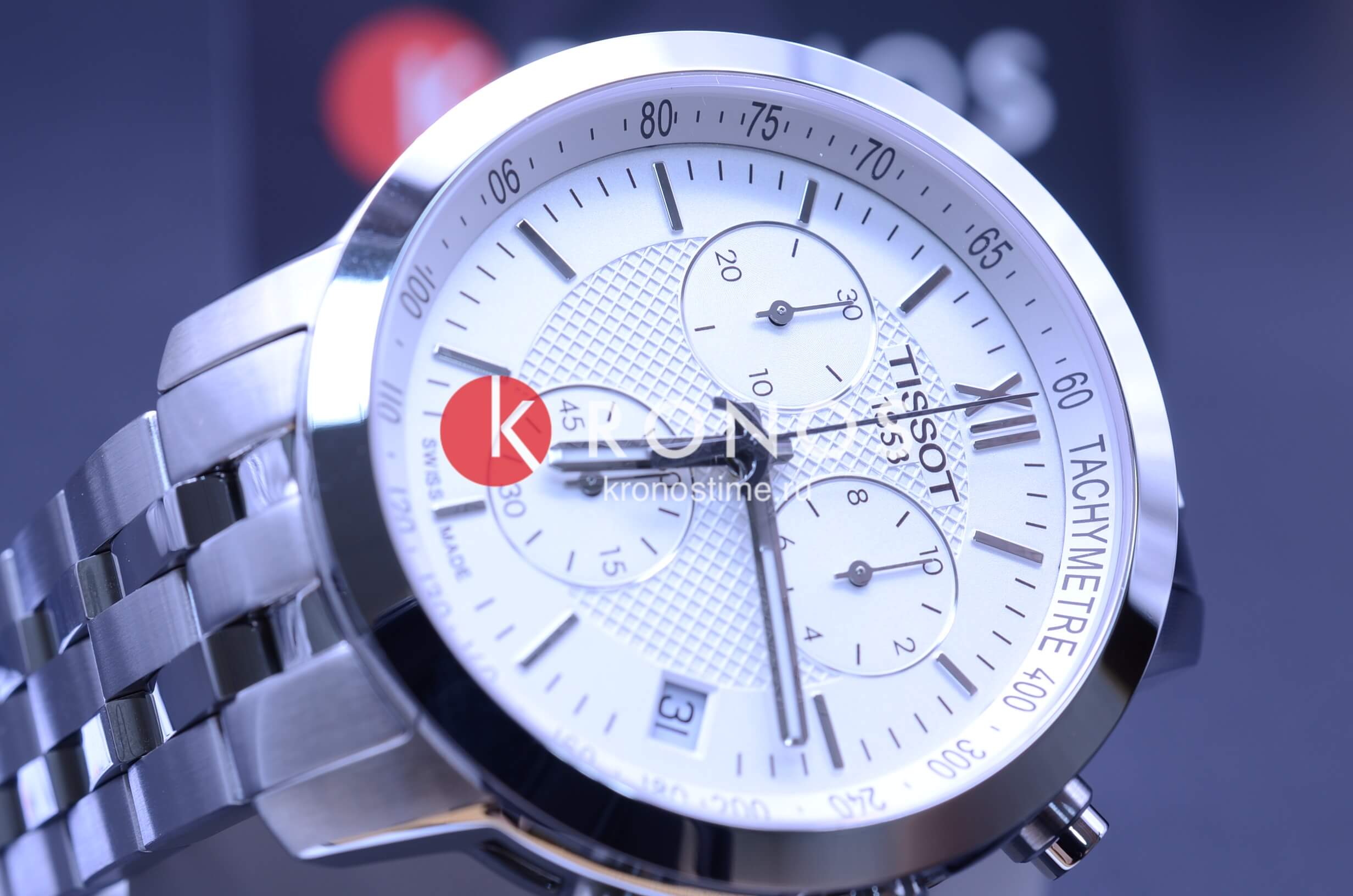 Оригинальные часы Tissot Tissot PRC 200 Fencing Chronograph T055.417.11.018.00 кварцевые калибр механизма eta g10.211 общий вид