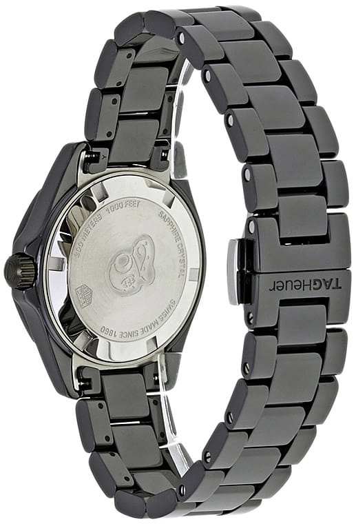 TAG Heuer TAG Heuer Aquaracer WAY1355.BH0716, aquaracer швейцария женские часы на браслете керамика боковой вид