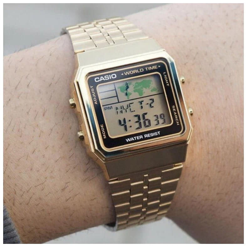 Casio Casio Vintage A500WGA-1DF (A500WGA-1) , наручные мужские часы фото под углом