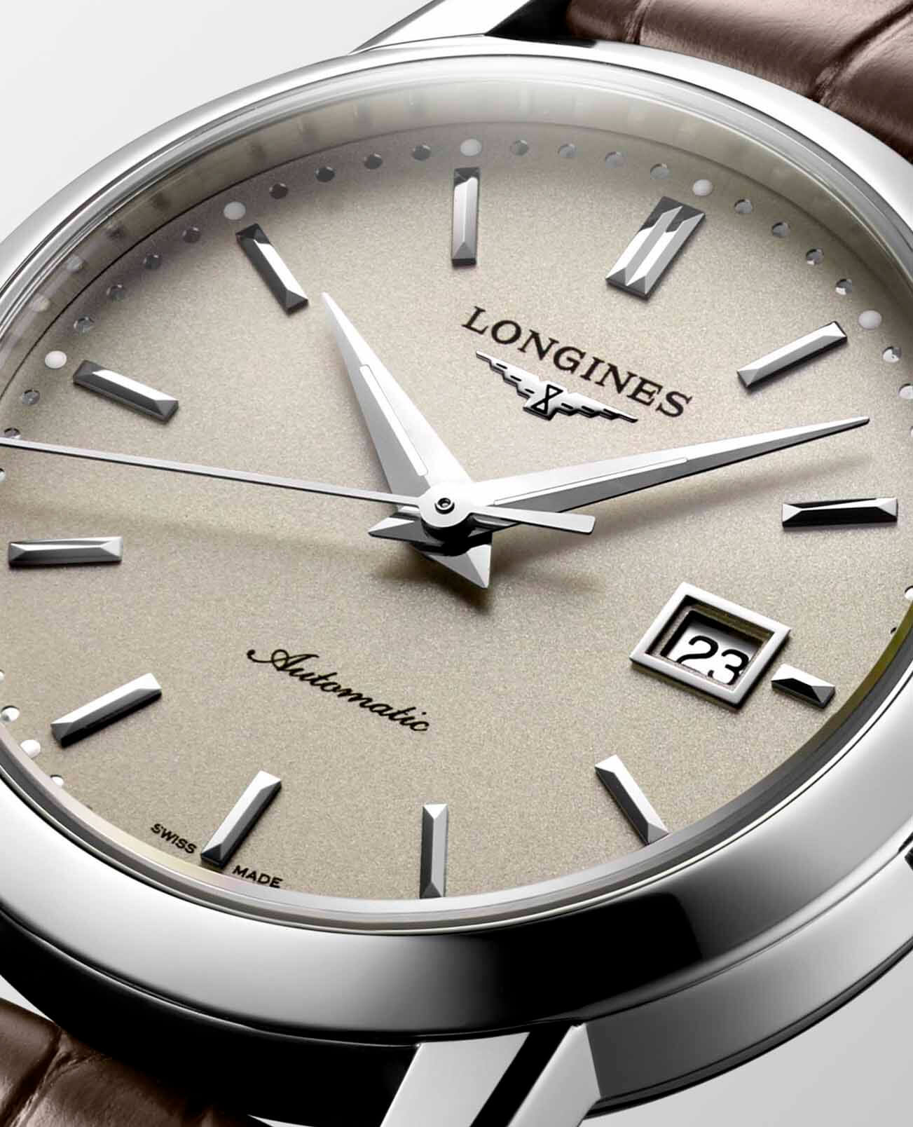 Longines Longines 1832 L4.325.4.92.2, 1832 швейцария женские часы на браслете кожаный боковой вид