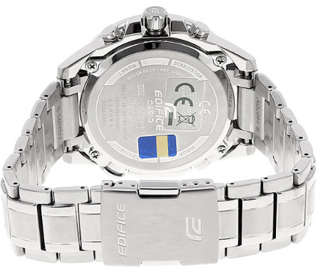 Casio Casio Edifice EQB-510D-1A мужские часы черный циферблат на запястье