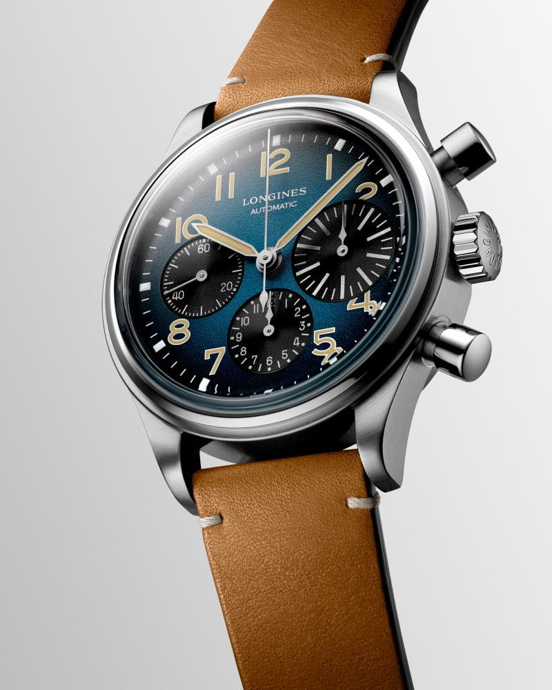 Longines Longines Avigation Big Eye L2.816.1.93.2, heritage швейцария мужские часы на браслете кожаный боковой вид